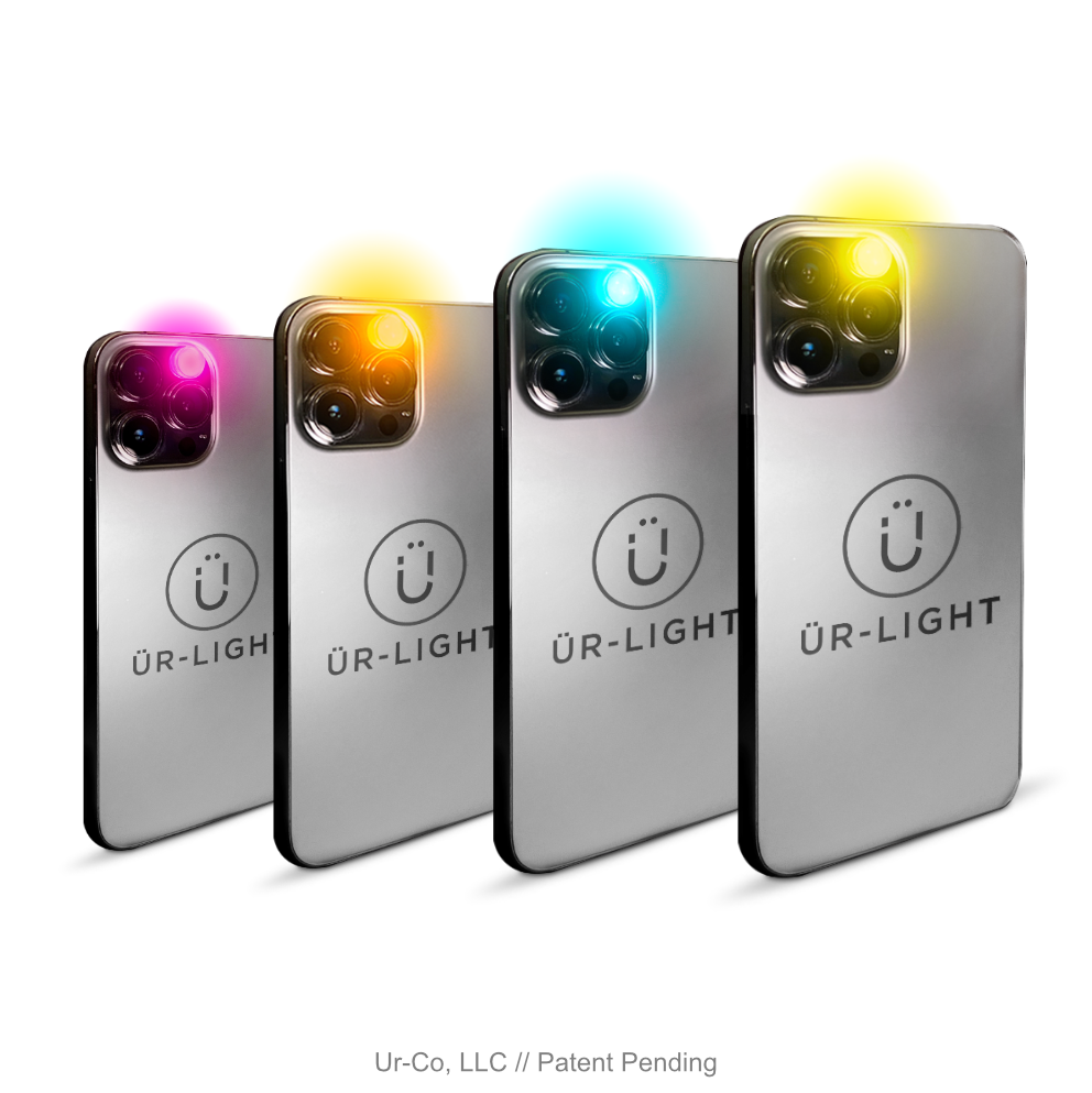 ÜR-LIGHT 4 Color Variety Pack - Change Phone Flashlight Color - Colored Flash Photography