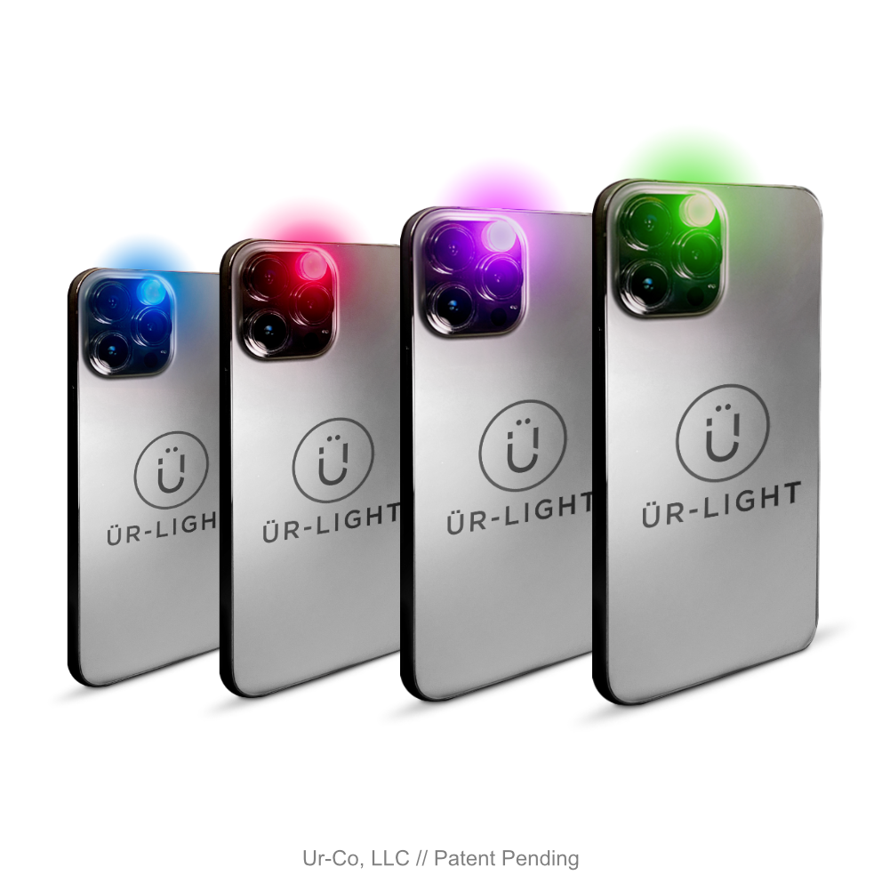 ÜR-LIGHT 4 Color Variety Pack - Change Phone Flashlight Color - Colored Flash Photography